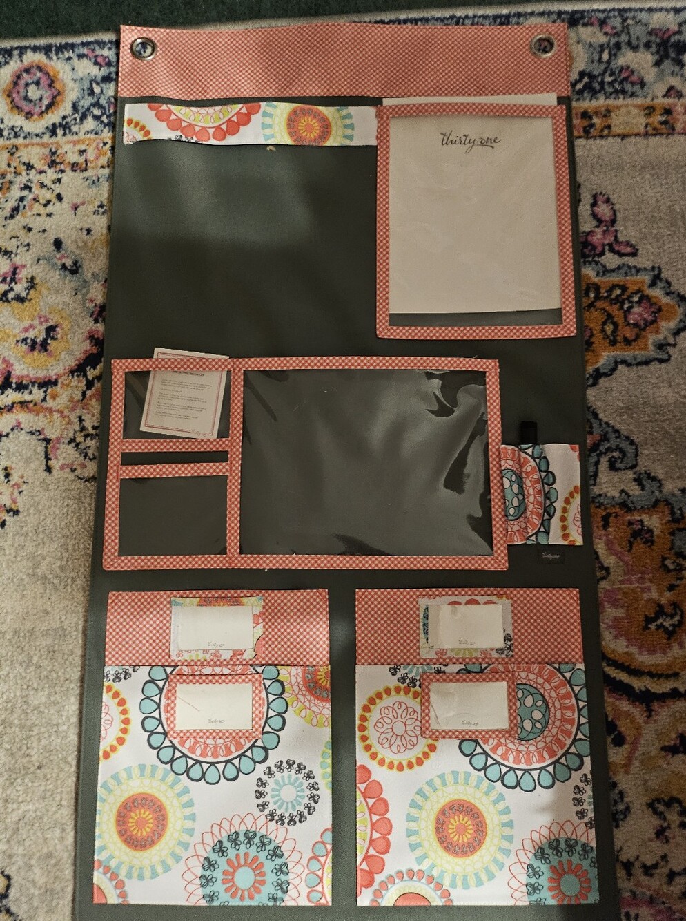 Thirty-One Family Command Center Wall Organizer with Whiteboard Insert
